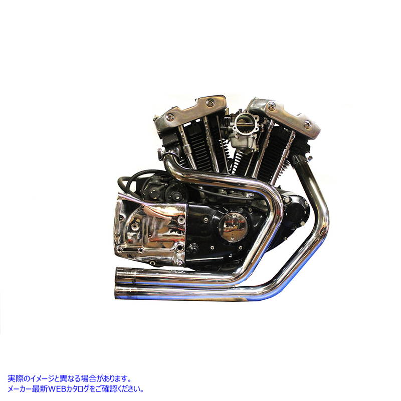 30-0891 2:1 エキゾーストヘッダーセット クローム 取寄せ Vツイン 2:1 Exhaust Header Set Chrome (検索用／