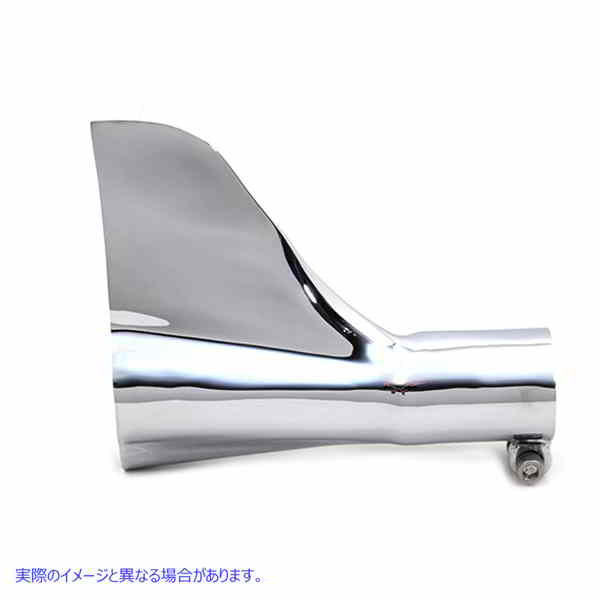 30-0999 ブロンクスマフラーテールクローム 取寄せ Vツイン Bronx Muffler Tail Chrome (検索用／