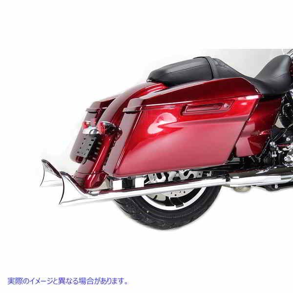 30-1148 M8 33 インチ ストレート フィッシュテール エキゾースト エクステンション セット クローム 取寄せ Vツイン M8 33 inch
