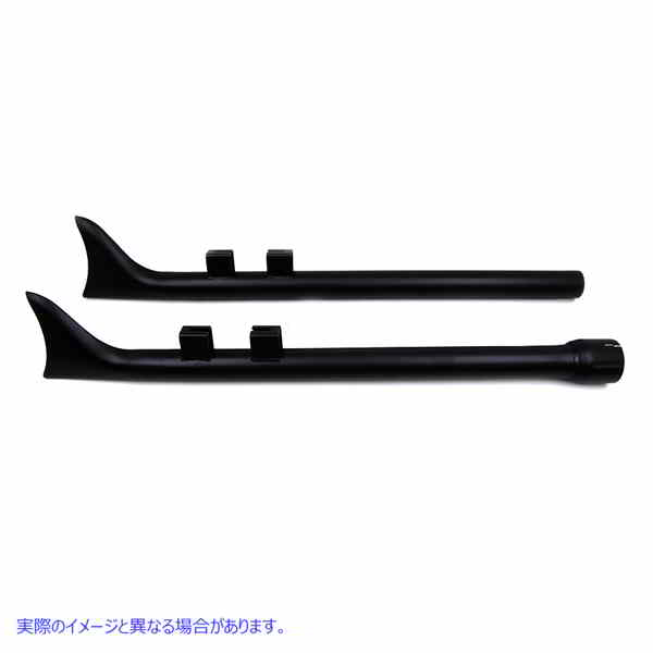 30-1150 M8 33 インチ ストレート フィッシュテール エキゾースト エクステンション セット ブラック 取寄せ Vツイン M8 33 inch