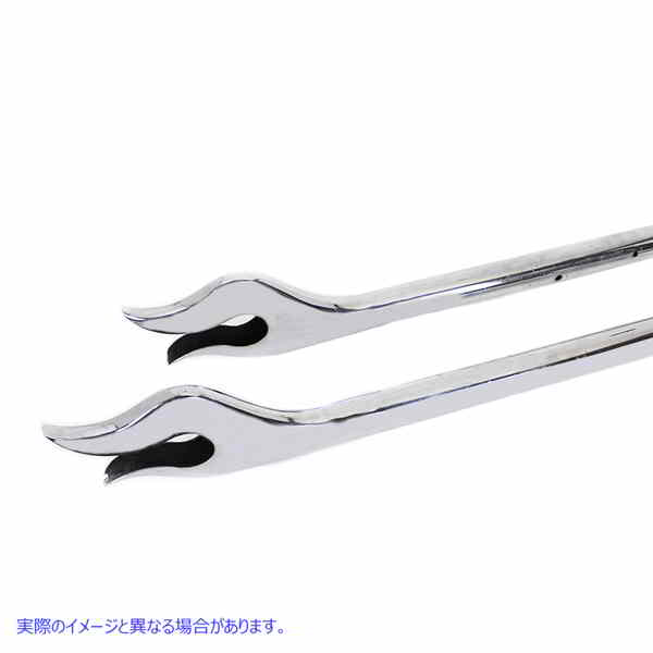 30-1433 31 インチ ストレート フレーム エキゾースト パイプ エクステンション セット クローム 取寄せ Vツイン 31 inch Straig