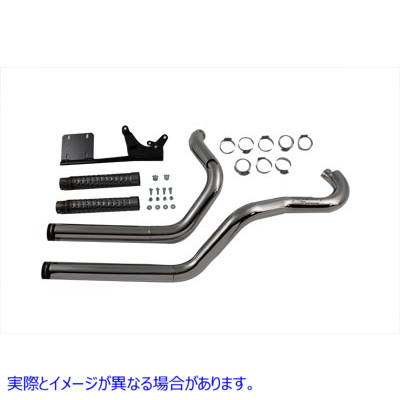 30-1553 2 Into 2 エキゾーストシステム スタッガードスタイル 取寄せ Vツイン 2 Into 2 Exhaust System Staggered Style (検索