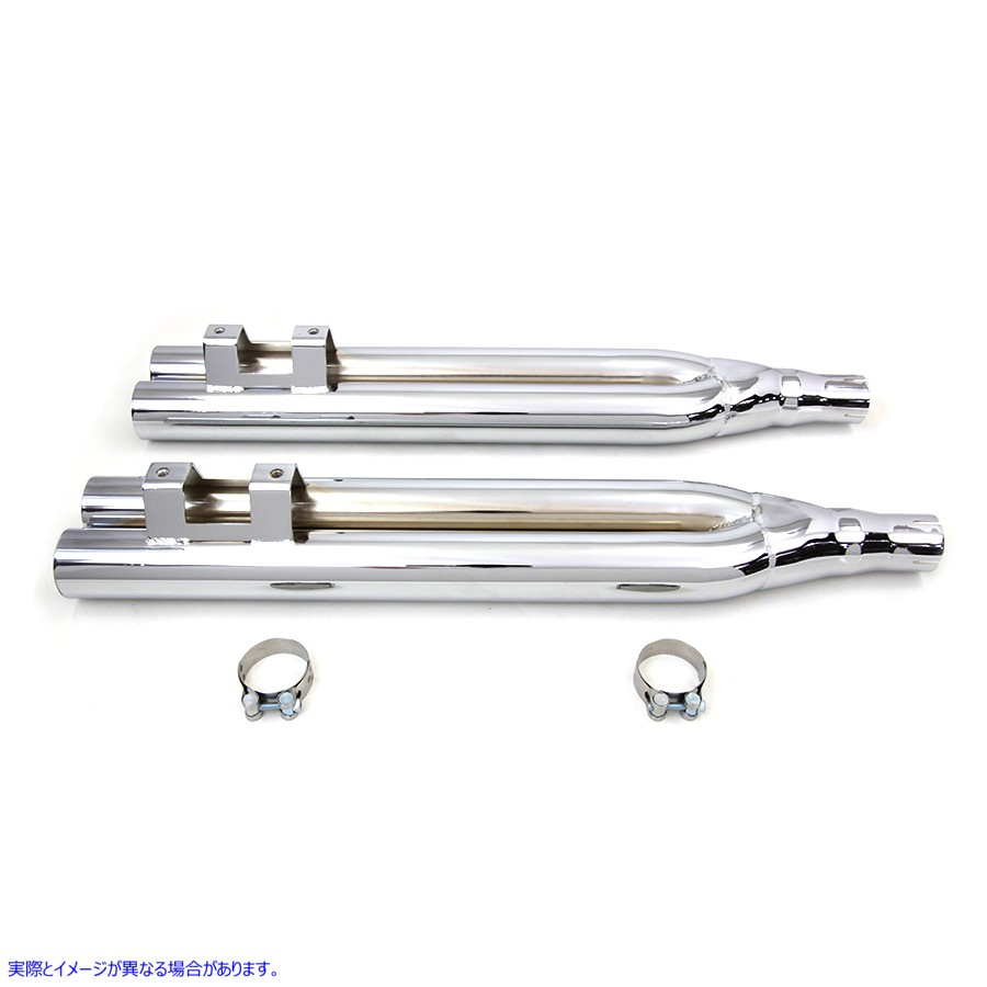 30-1623  取寄せ Vツイン Double Barrel Exhaust Extension Pipe (検索用／