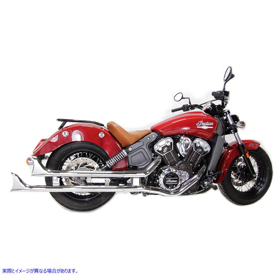 30-1761 インディアン ストレート フィッシュテール セット クロム 取寄せ Vツイン Indian Straight Fishtail Set Chrome (検索