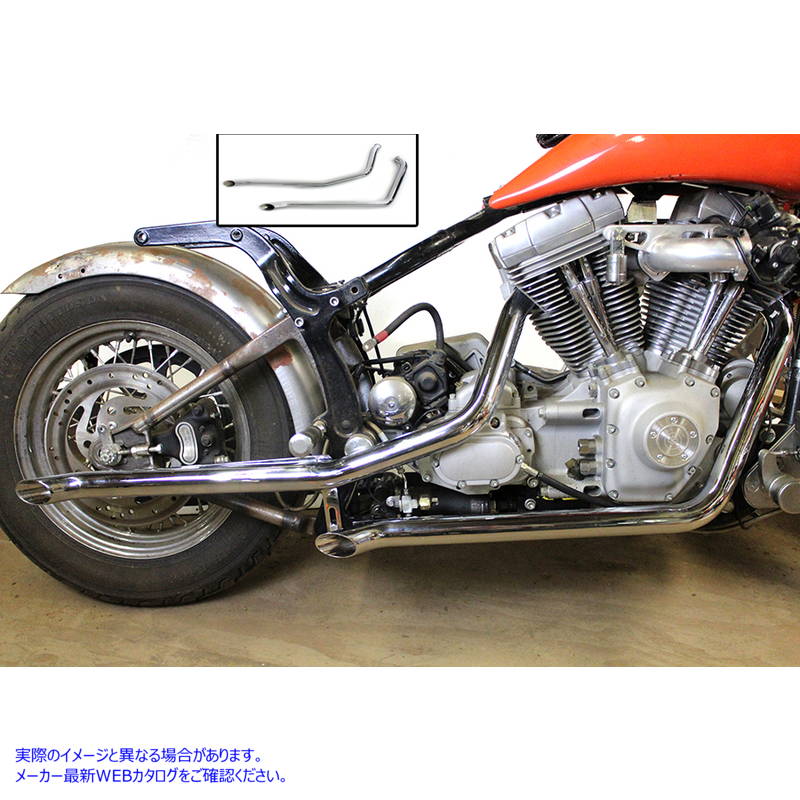 30-2166 エキゾーストドラッグパイプセット グース 取寄せ Vツイン Exhaust Drag Pipe Set Goose (検索用／
