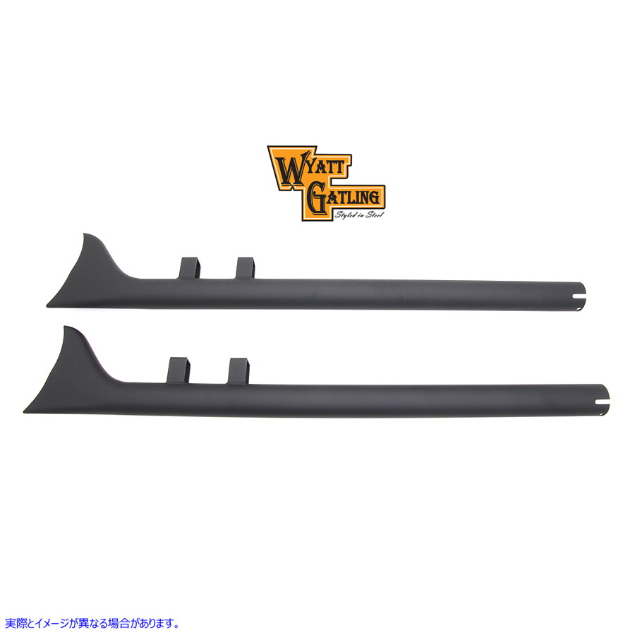30-3029 ワイアット ガトリング 33 インチ ストレート フィッシュテール セット 取寄せ Vツイン Wyatt Gatling 33 inch Straight