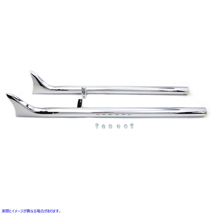 30-3049 インディアン ストレート フィッシュテール セット クロム 取寄せ Vツイン Indian Straight Fishtail Set Chrome (検索