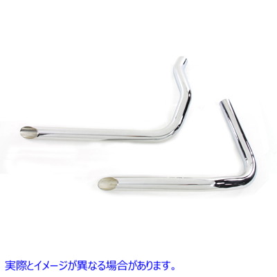 30-3120 エキゾーストドラッグパイプセット スラッシュカット 取寄せ Vツイン Exhaust Drag Pipe Set Slash Cut (検索用／ Paugh