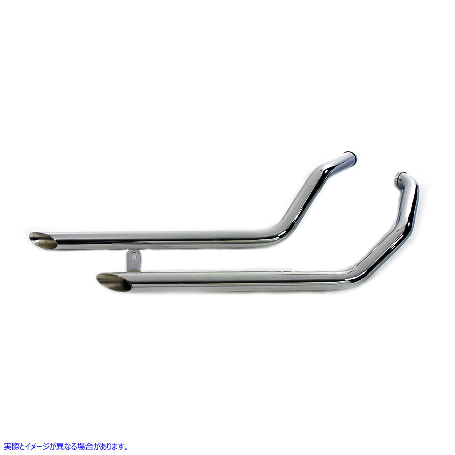 30-3157 エキゾーストドラッグパイプセット スラッシュカット 取寄せ Vツイン Exhaust Drag Pipe Set Slash Cut (検索用／ Paugh