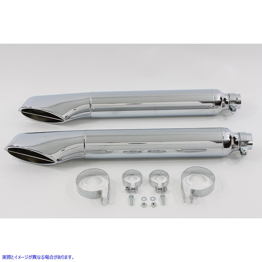 30-3187 1967 レプリカ ターンアウト マフラー セット 取寄せ Vツイン 1967 Replica Turn Out Muffler Set (検索用／