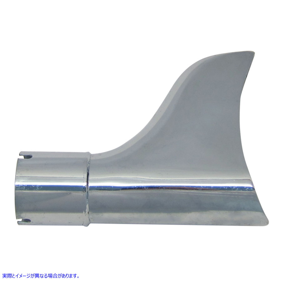 30-3422 1-7/8インチマフラー用クロームフィッシュテールチップセット 取寄せ Vツイン Chrome Fishtail Tip Set for 1-7/8 inch