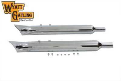 30-7066 取寄せ Vツイン Factory Sample Wyatt Gatling Muffler Set With Shark Tail (検索用／)