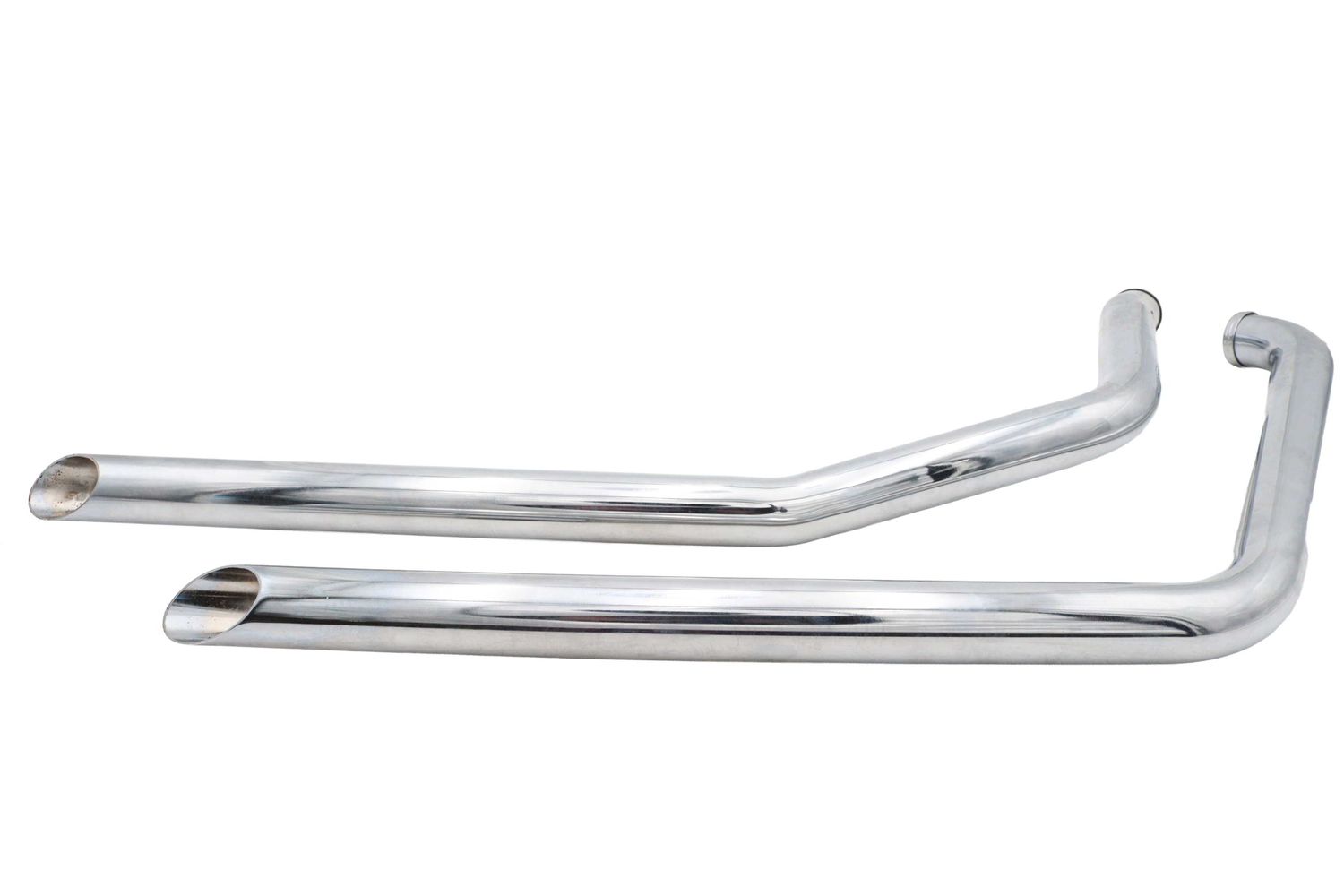 30-7073 取寄せ Vツイン Factory Sample Exhaust Drag Pipe Set Slash Cut Ends (検索用／)