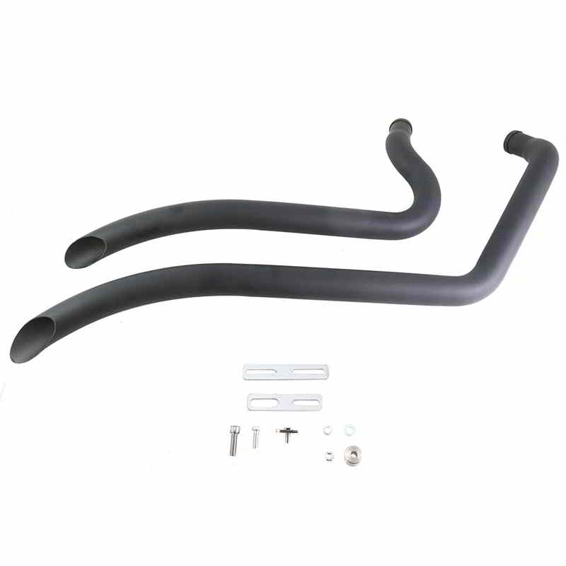 30-7945 ワイアット ガトリング スムース ラジアス パイプ セット ブラック 取寄せ Vツイン Wyatt Gatling Smooth Radius Pipe S