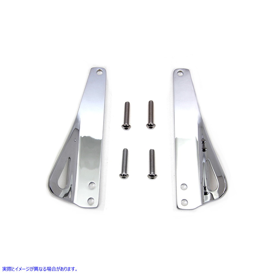 31-0025 クロムメッキタイダウンブラケット 取寄せ Vツイン Chrome Plated Tie Down Brackets (検索用／93500006