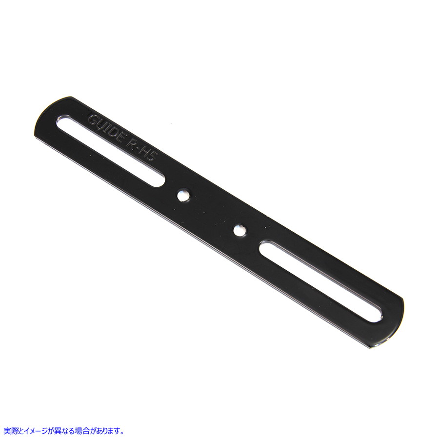 31-0047 ブラック レプリカ ガイド ライセンス プレート ブラケット 取寄せ Vツイン Black Replica Guide License Plate Bracket