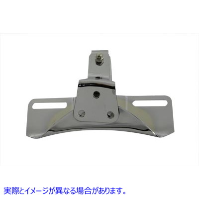 31-0158 ナンバープレートフレームブラケットクローム 取寄せ Vツイン License Plate Frame Bracket Chrome (検索用／59983-75
