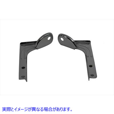 31-0182 フロントフォーク用クロームスポットランプブラケット 取寄せ Vツイン Chrome Spotlamp Bracket For Front Fork (検索用