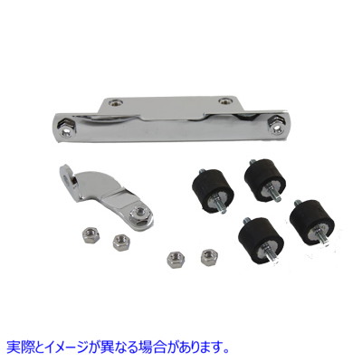 31-0221 ラウンド オイル タンク マウント クローム 取寄せ Vツイン Round Oil Tank Mount Chrome (検索用／62707-84 62704-84