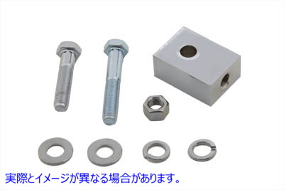31-0278 Bates ヘッドランプ マウンティング ブロック クローム 取寄せ Vツイン Bates Headlamp Mounting Block Chrome (検索用