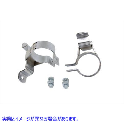 31-0280 1-7/8インチマフラーハンガークランプセット 取寄せ Vツイン 1-7/8 inch Muffler Hanger Clamp Set (検索用／