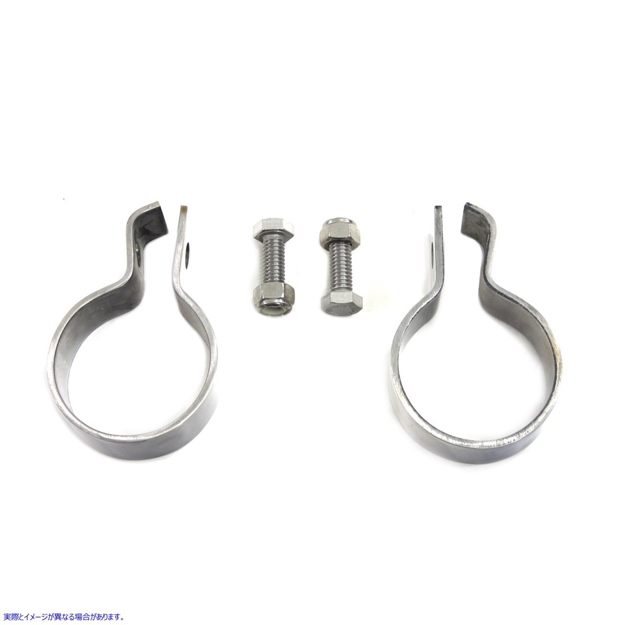 31-0318 1-7/8インチマフラーエンドクランプセットステンレススチール 取寄せ Vツイン 1-7/8 inch Muffler End Clamp Set Stainl
