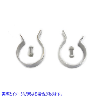 31-0319 ステンレス製マフラー本体クランプ 取寄せ Vツイン Stainless Steel Muffler Body Clamp (検索用／65279-57