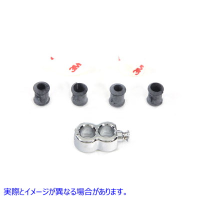 31-0338 ケーブルクランプホルダーデュアル 取寄せ Vツイン Cable Clamp Holder Dual (検索用／ Motion Pro 11-0050