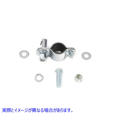 31-0416 クローム スポットランプ クランプ セット 取寄せ Vツイン Chrome Spotlamp Clamp Set (検索用／68702-38
