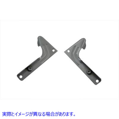 31-0524 クロームスポットランプブラケットセット 取寄せ Vツイン Chrome Spotlamp Bracket Set (検索用／68603-49 68604-49