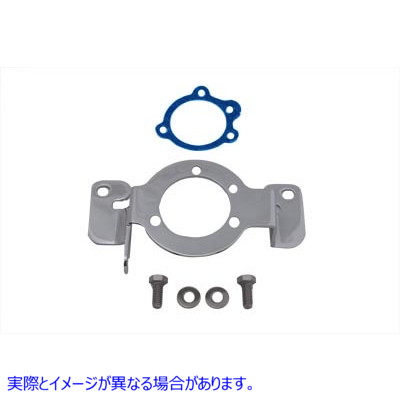 31-0686 クロームキャブレターサポートブラケット 取寄せ Vツイン Chrome Carburetor Support Bracket (検索用／