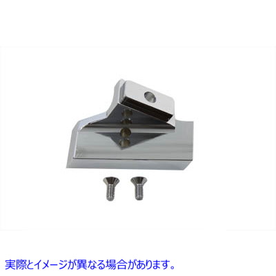 31-0714 クロームビレットサイドマウントテールランプブラケット 取寄せ Vツイン Chrome Billet Side Mount Tail Lamp Bracket (