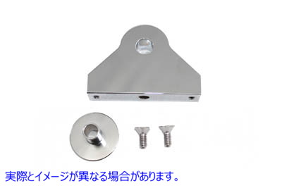 31-0716 テールランプ用サイドマウントブラケット クロームビレット 取寄せ Vツイン Side Mount Bracket for Tail Lamp Chrome B