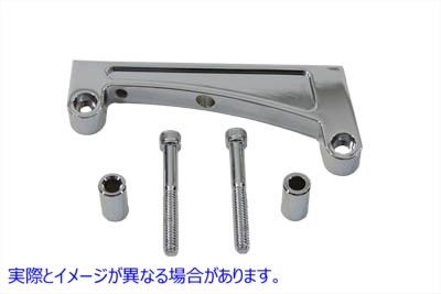 31-0790 クロームサイドマウントテールランプブラケット 取寄せ Vツイン Vertical Side Mount Tail Lamp Bracket (検索用／