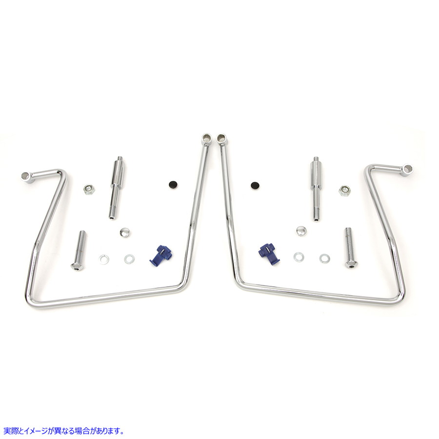 31-0818 クローム サドルバッグ サポート キット 取寄せ Vツイン Chrome Saddlebag Support Kit (検索用／90589-91D