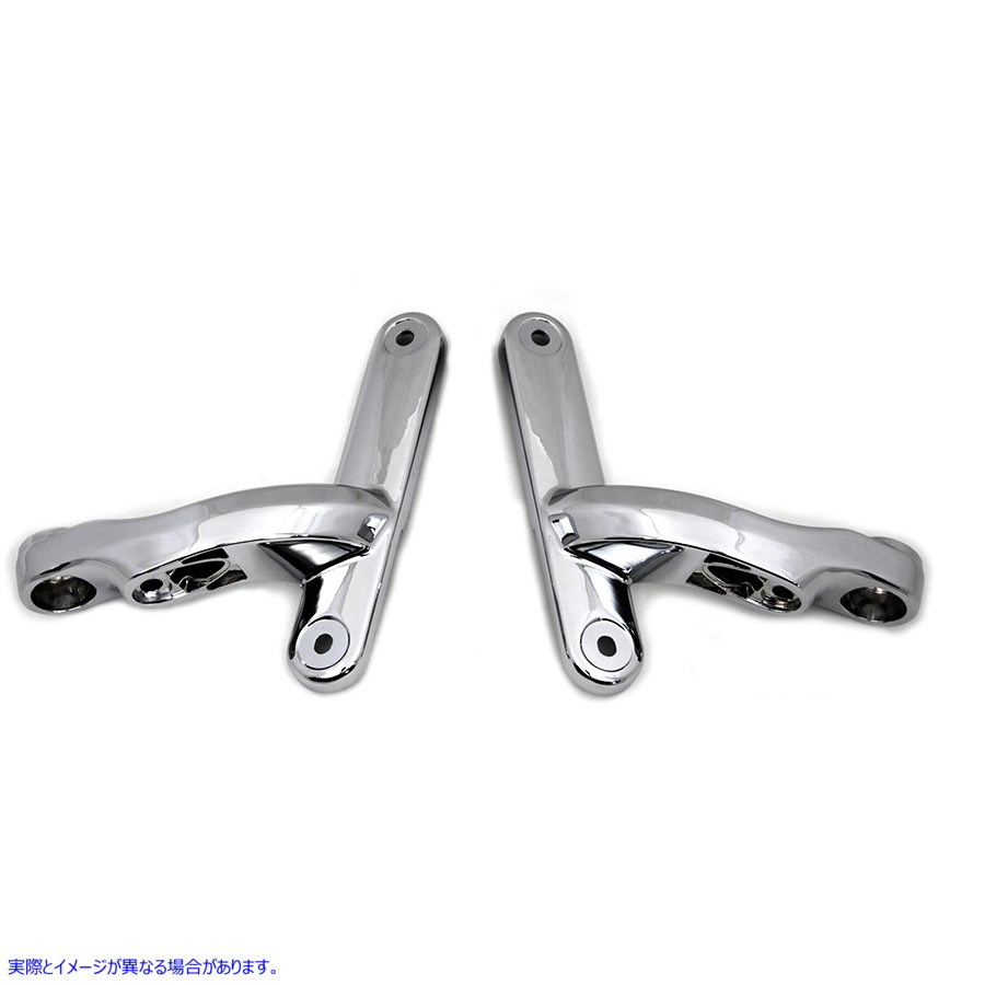 31-0927 クロームスポットランプブラケットセット 取寄せ Vツイン Chrome Spotlamp Bracket Set (検索用／68000021 68000022