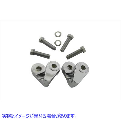 31-0956 クローム ウインカー クランプ セット 取寄せ Vツイン Chrome Turn Signal Clamp Set (検索用／