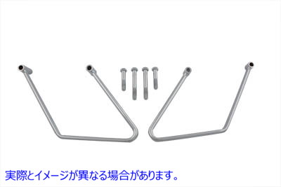 31-0967 クローム サドルバッグ サポート キット 取寄せ Vツイン Chrome Saddlebag Support Kit (検索用／91790-84C