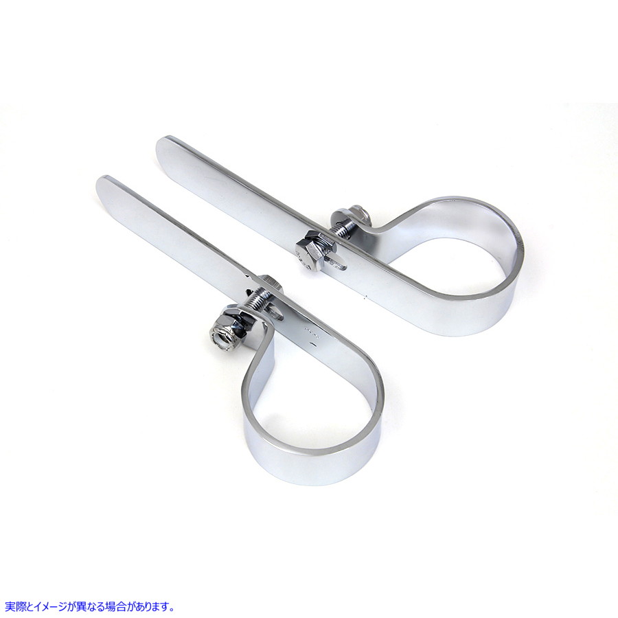 31-1011 クローム 1-3/4 インチ エキゾースト インチ P インチ クランプ セット 取寄せ Vツイン Chrome 1-3/4 inch Exhaust inch