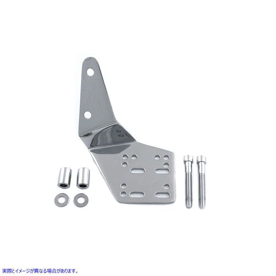 31-1233 ハンドルバー電子機器ホルダー クローム 取寄せ Vツイン Handlebar Electronic Device Holder Chrome (検索用／