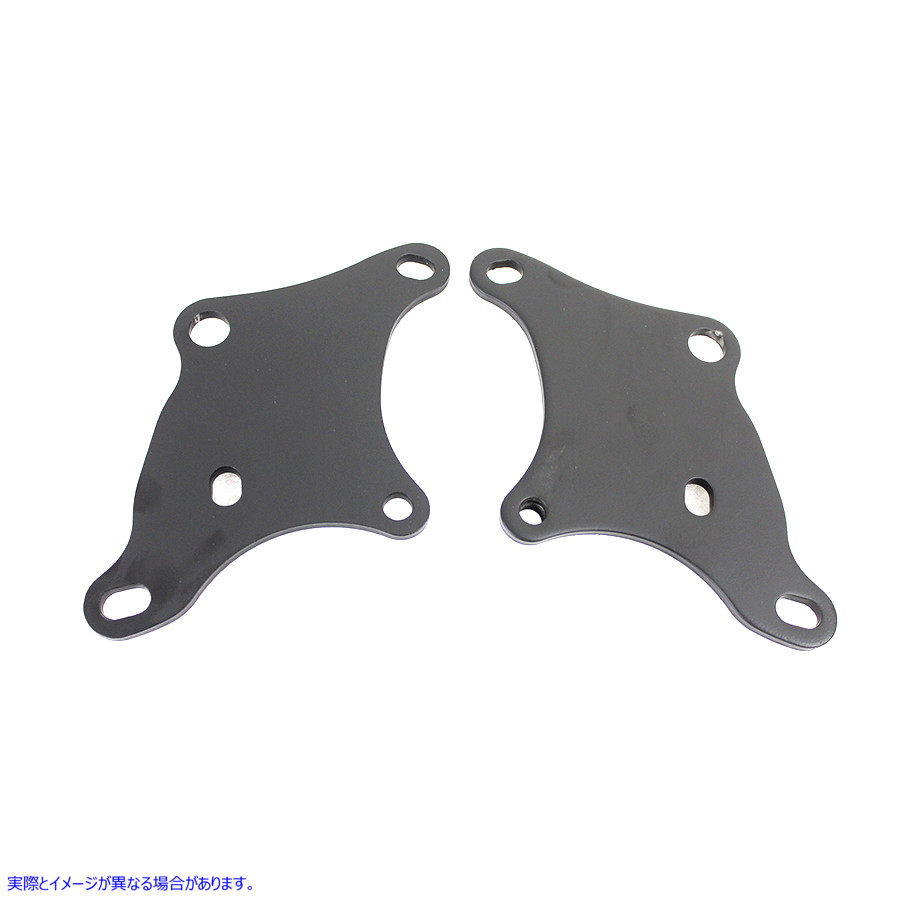 31-1290 ブラックのフロントロアモーターマウント 取寄せ Vツイン Black Front Lower Motor Mount (検索用／
