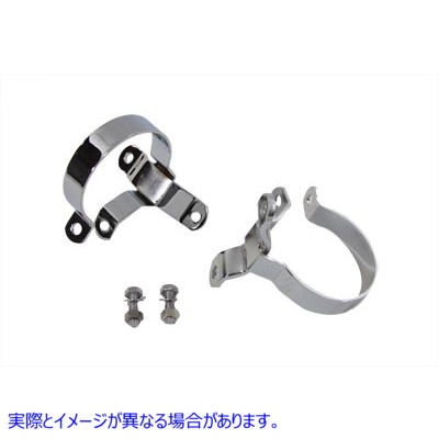 31-1560 3-1/4インチ マフラー本体 クランプセット クローム 取寄せ Vツイン 3-1/4 inch Muffler Body Clamp Set Chrome (検索用