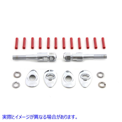31-1569 ウインカー リロケーション キット クローム 取寄せ Vツイン Turn Signal Relocation Kit Chrome (検索用／53968-06