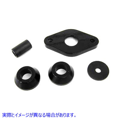 31-1975 ブラック Velva-Ride モーター マウント 取寄せ Vツイン Black Velva-Ride Motor Mount (検索用／16207-79B Comp Cams 9