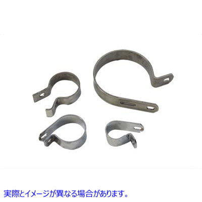 31-2127 ステンレス製エキゾーストクランプキット 取寄せ Vツイン Exhaust Pipe Clamp Kit (検索用／
