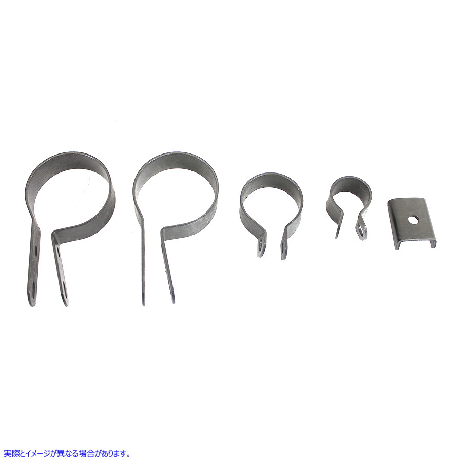 31-2128  取寄せ Vツイン Parkerized Exhaust Clamp Kit (検索用／