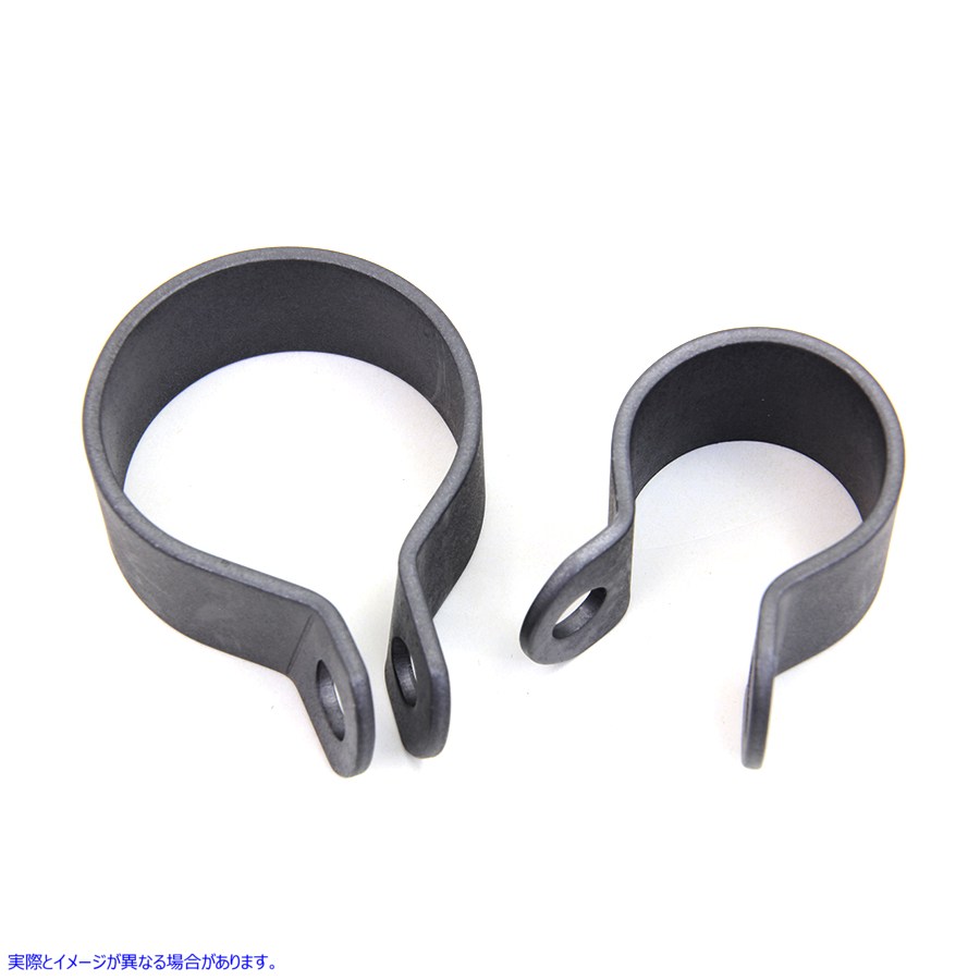 31-3989 フロントエキゾーストパーカーライズドクランプセット 取寄せ Vツイン Front Exhaust Parkerized Clamp Set (検索用／