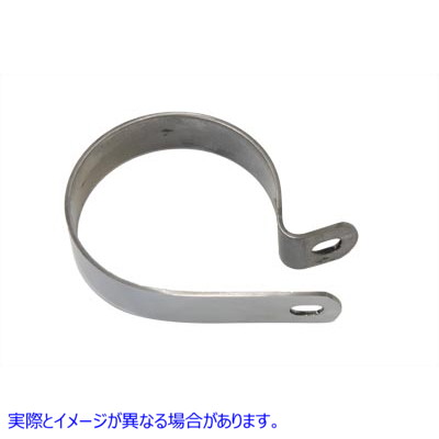 31-4016 ステンレススチール 3-1/4 インチマフラー本体とエンドクランプ 取寄せ Vツイン Stainless Steel 3-1/4 inch Muffler Bo