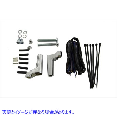 31-9935 フロントウインカー移設キット 取寄せ Vツイン Front Turn Signal Relocation Kit Chrome (検索用／68517-94A