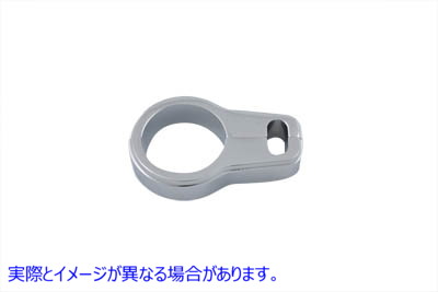31-9943 スロットルケーブルクランプ クローム 取寄せ Vツイン Throttle Cable Clamp Chrome (検索用／
